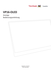 ViewSonic VP16-OLED Bedienungsanleitung