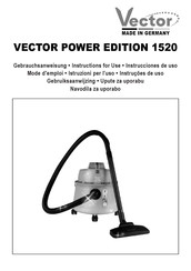 Vector POWER EDITION 1520 Gebrauchsanweisung