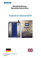 ECOLAB DryExxEco Advanced-ETH Betriebsanleitung