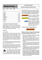 Enerpac GBJ002A Bedienungsanleitung