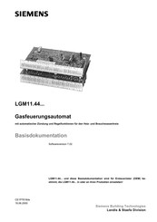 Siemens LGM11.44 Serie Bedienungsanleitung