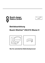Busch-Wachter 270 Master II Betriebsanleitung
