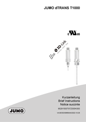 JUMO dTRANS T1000 Kurzanleitung