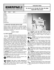 Enerpac Hydra-lift IPL-101 Anleitungsblatt