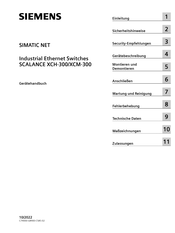Siemens SIMATIC NET SCALANCE XCH-300 Gerätehandbuch
