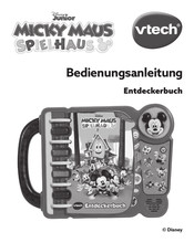 VTech Disney Junior Micky Maus Spielhaus Entdeckerbuch Bedienungsanleitung