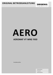 Siegenia AEROMAT VT WRG 1100 Originalbetriebsanleitung
