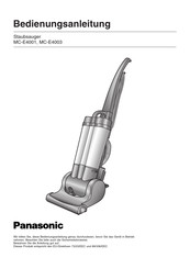 Panasonic MC-E4003 Bedienungsanleitung