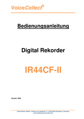 VoiceCollect IR44CF-II Bedienungsanleitung
