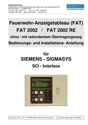IFAM FAT 2002 RE Bedienungs- Und Installationsanleitung