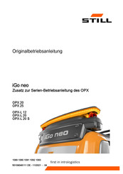 Still OPX 20 Originalbetriebsanleitung