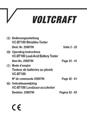 VOLTCRAFT VC-BT100 Bedienungsanleitung