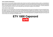 APRILIA ETV 1000 Caponord 2006 Bedienungsanleitung