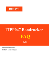 Munbyn ITPP047 Faq