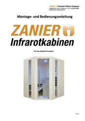 ZANIER INFZAN-PAR2 Montage- Und Bedienungsanleitung