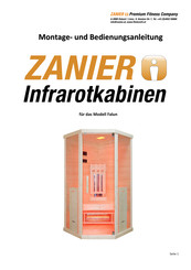 ZANIER Falun 100 Montage- Und Bedienungsanleitung
