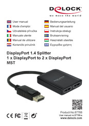 DeLOCK 87768 Bedienungsanleitung