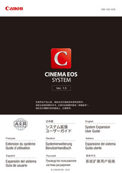 Canon CINEMA EOS SYSTEM Bedienungsanleitung