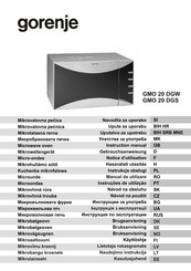 Gorenje GMO 20 DGW Gebrauchsanweisung