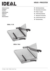 Krug+Priester IDEAL 1135 Betriebsanleitung