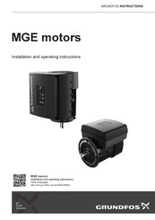 Grundfos MGE Serie Montage- Und Betriebsanleitung