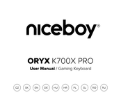 Niceboy ORYX K700X PRO Bedienungsanleitung