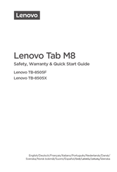 Lenovo TB-8505X Schnellstartanleitung