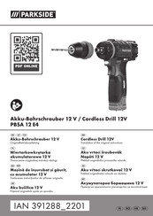 Parkside PBSA 12 E4 Originalbetriebsanleitung