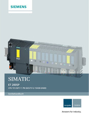 Siemens simatic et 200sp Gerätehandbuch