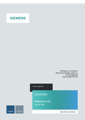 Siemens 6SL3860 Nachschlagewerk