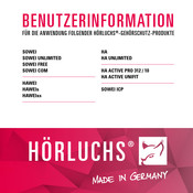 HÖRLUCHS HA ACTIVE PRO 312/10 Benutzerinformation