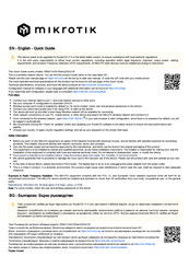 MikroTik RB4011iGS+5HacQ2HnD-IN Kurzanleitung
