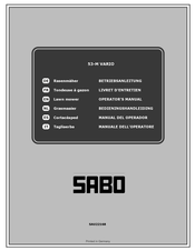 Sabo 53-M VARIO Betriebsanleitung