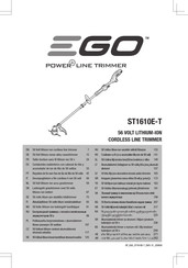 Ego Power+ ST1610E-T Übersetzung Der Originalanleitung