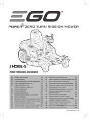 Ego Power+ ZT4200E-S Originalanleitung