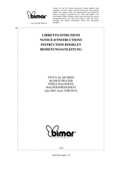 Bimar S801 Bedienungsanleitung