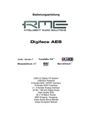 rme Digiface AES Bedienungsanleitung