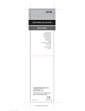 Citizen SDC-660II Anweisungshandbuch