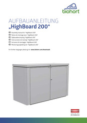 Biohort HighBoard 200 Aufbauanleitung
