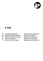Collomix X 1010 Originalbetriebsanleitung