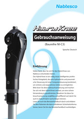 Nabtesco Hybrid Knee Nl-C3 Serie Gebrauchsanweisung