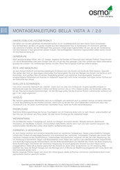 Osmo BELLA VISTA A 2.0 Montageanleitung