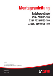Zepro Z3NWU 75-100 Montageanleitung