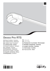 SOMFY Dexxo Pro RTS Installationsanleitung