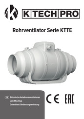 K-TECH-PRO KTTE D125 Serie Datenblatt Und Bedienungsanleitung
