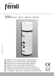 Ferroli EGEA 200 LT Handbuch Für Betrieb Und Installation