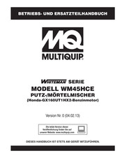 Multiquip WHITEMAN WM45HCE Betriebsanleitung Und Ersatzteilebuch