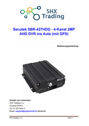 Secutek SBR-427HDG Bedienungsanleitung