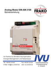 FRAKO EM-AM 2108 Betriebsanleitung
