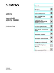Siemens SIMATIC IPC520A Betriebsanleitung